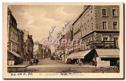 Cartes postales Alencon Rue Saint Blaise