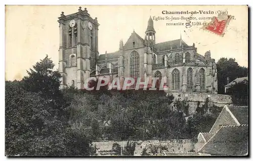 Ansichtskarte AK Chaumont en Vexin Eglise St jean Baptiste