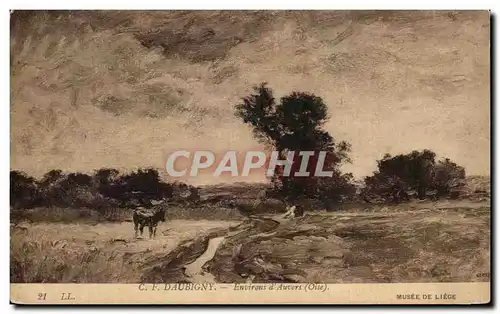 Cartes postales C f Daubigny Environs d'Auvers