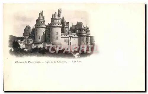 Cartes postales Chateau De Pierrefonds Cote de la Chapelle