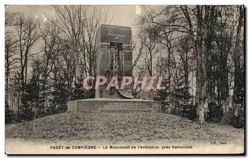 Ansichtskarte AK Foret de Compiegne Le monument de l&#39armistice Pres Rethondes Militaria Aigle