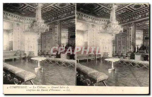 Ansichtskarte AK Compiegne Le Chateau Grand Salon de Reception des Dames d&#39Honneur