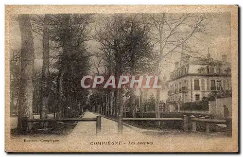 Cartes postales Compiegne Les Avenues