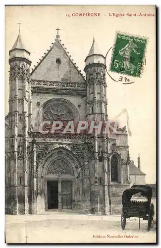 Cartes postales Compiegne L&#39Eglise Saint Antoine