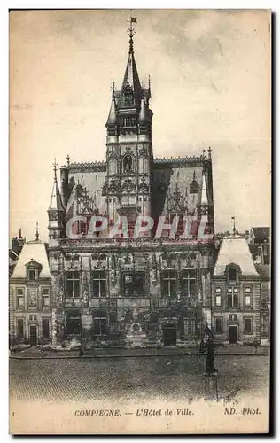 Cartes postales Compiegne L&#39Hotel de Ville