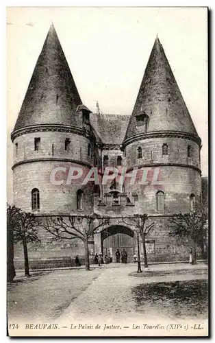 Ansichtskarte AK Beauvais Le palais de justice Les Tourelles