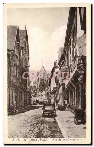 Cartes postales Beauvais Rue de la Manufacture