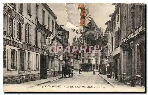 Cartes postales Beauvais La Rue de la Manufacture