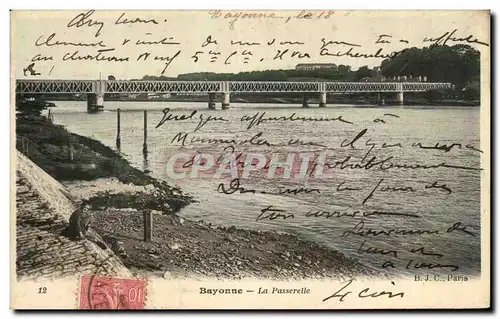 Cartes postales Bayonne La Passerelle