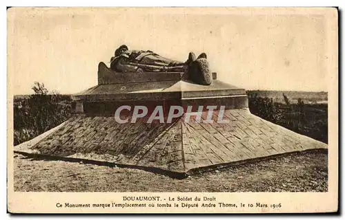 Cartes postales Doaumont Le Soldat du Droit Militaria