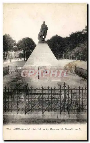 Cartes postales Boulogne sur Mer Le Monument de Mariette