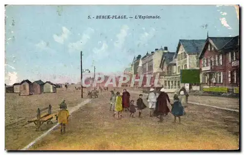 Cartes postales Berck Plage L&#39Esplanade Enfants