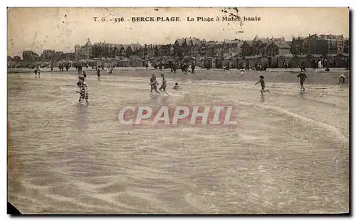 Cartes postales Berck Plage Le Plage a Maree haute