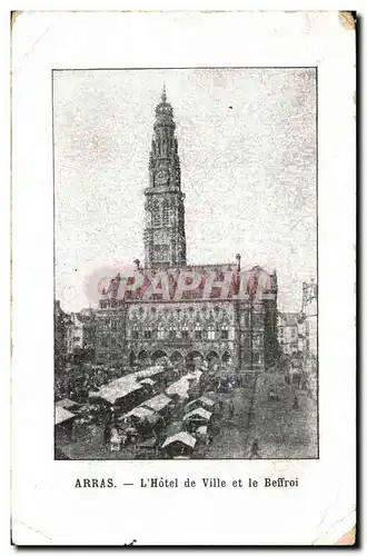 Cartes postales Arras L&#39Hotel de Ville et le Beffroi