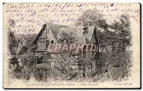 Cartes postales Environs De Bagnoles De L'Orne Chalet Normand