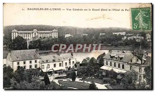 Cartes postales Bagnoles de L'Orne Vue Generale sur le grand Hotel et l'Hotel de Part