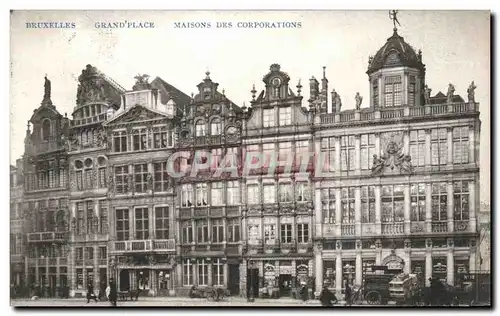 Cartes postales Bruxelles Grand Place Maisons des Corporations