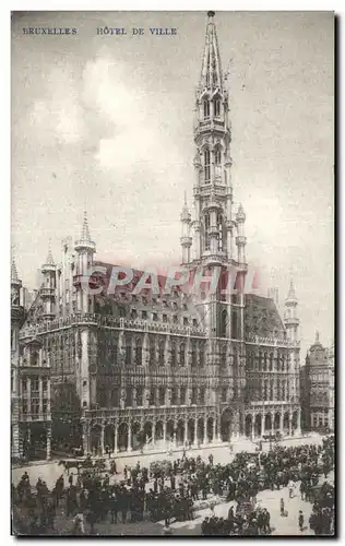 Cartes postales Bruxelles Hotel De Ville