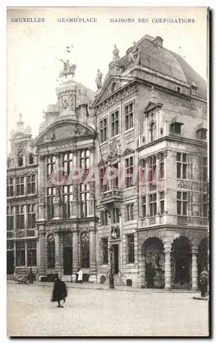 Cartes postales Bruxelles Grand Place Maisons Des Corporations