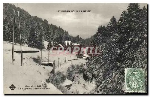 Cartes postales Le Lioran sous La Neige cantal La Ligne du Chemin de Fer