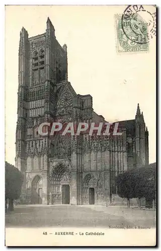 Cartes postales Auxerre La cathedale