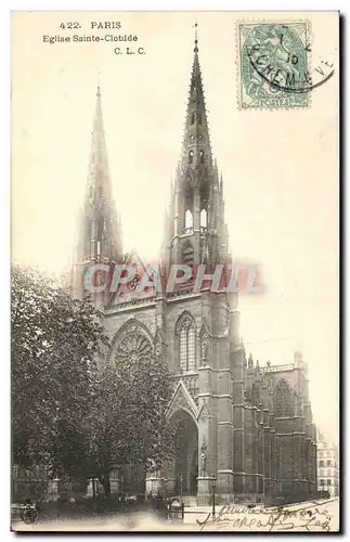 Cartes postales Paris Eglise Sainte Clotide