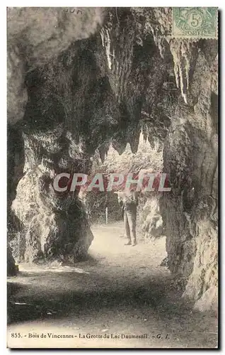 Cartes postales Bois de Vincennes la Grotte du lac Daumesnil