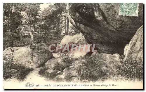 Cartes postales Foret De Fontainebleau L&#39Alfred de Musset Gorge du Houx