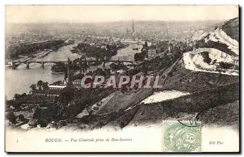 Ansichtskarte AK Rouen Vue Generale prise de Bon Secours