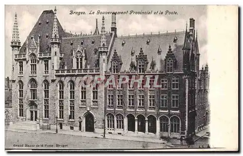 Ansichtskarte AK Bruges Le Gourvernement Provincial et la Poste