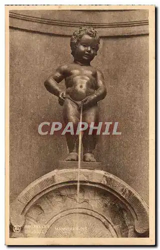 Cartes postales Bruxelles Manneken Pis Brussel