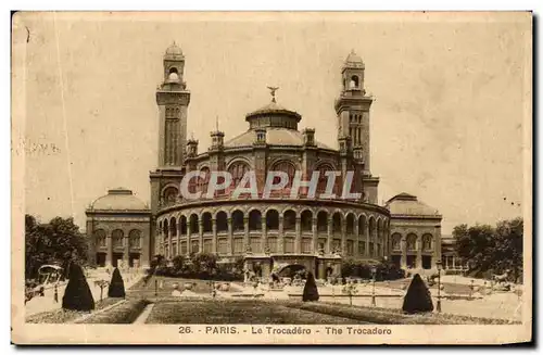 Cartes postales Paris Le Trocadero