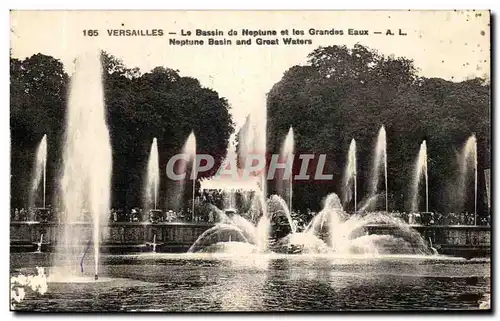 Ansichtskarte AK Versailles Le Bassin de Neptune et les Grandes Eaux Neptune and Great Waters