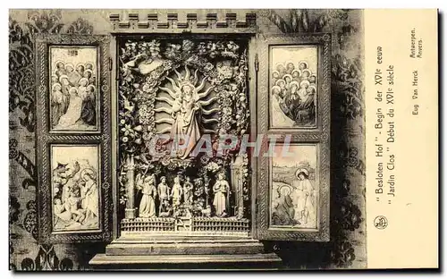 Cartes postales Exposition Anvers 1930 Jardin Clos