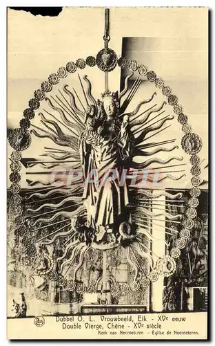 Cartes postales Exposition Anvers 1930 Double vierge