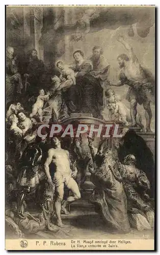 Cartes postales Exposition Anvers 1930 P P Rubens De H maagd Omringd door Heilligen La Vierge entouree de Saints