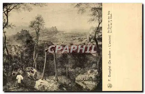 Cartes postales Exposition Anvers 1930 P Brueghel De Ekster Op den Gaig La Pie Sur le Gibet