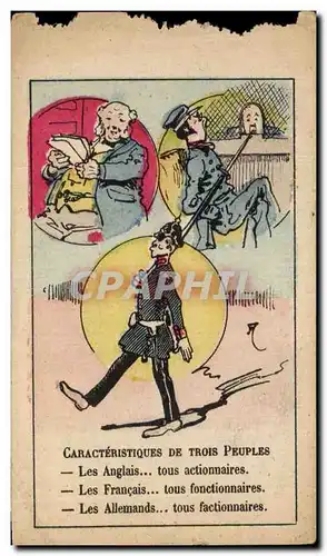 Image De Trois Peuples Les Anglais Tous Actionnaires Les Francais Tous Fonctionnaires Abeille Fecamp
