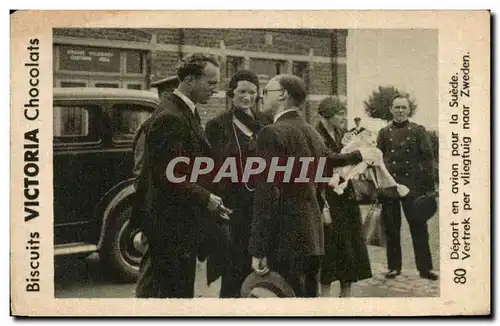 Image Depart en avion pour la Suede Biscuits Victoria Chocolats