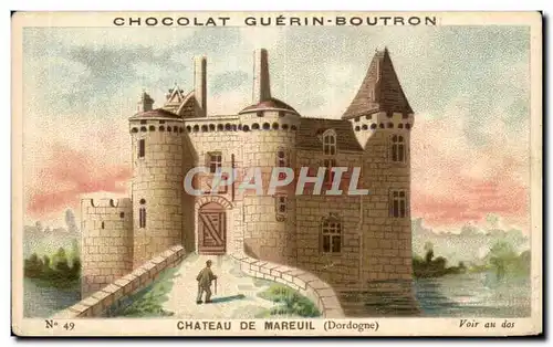 Chromo Chocolat Guerin Boutron Chateau De Mareuil Dordogne