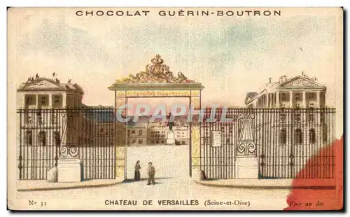 Chromo Chocolat Guerin Boutron Chateau De Versailles