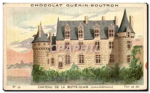 Chromo Chocolat Guerin Boutron Chateau De La Motte Glain Loire inferieur