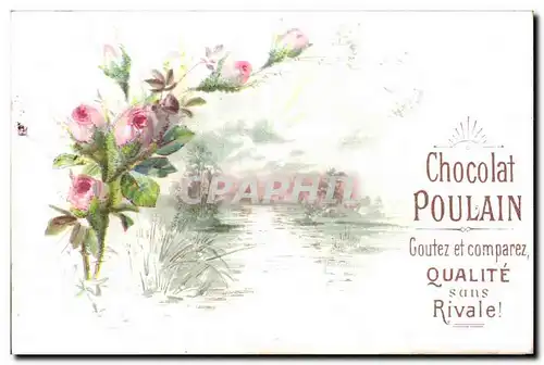 Chromo Chocolat Poulain Fleurs