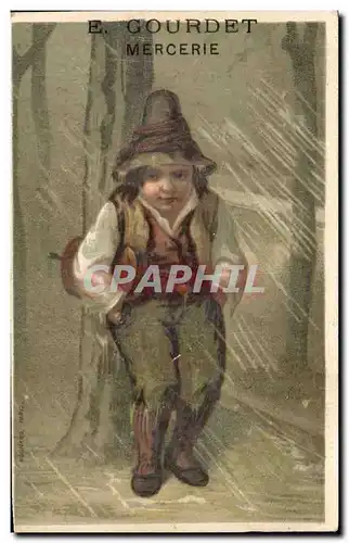 Chromo E Courdet Mercerie Enfant Rue des Orfevres Blois