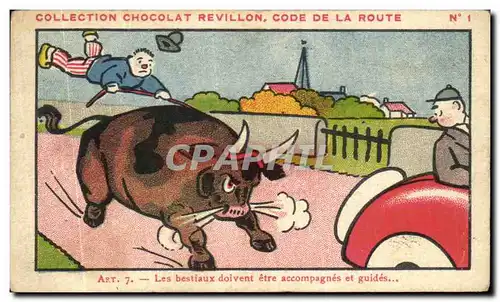 image Collection Chocolat Revillon Code De La Route Les bestiaux doivent etre accompagnes et guides