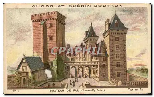 Chromo Chocolat Guerin Boutron Chateau De Pau Basses Pyrenees