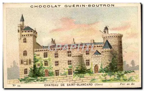 Chromo Chocolat Guerin Boutron Chateau De Saint Blancard
