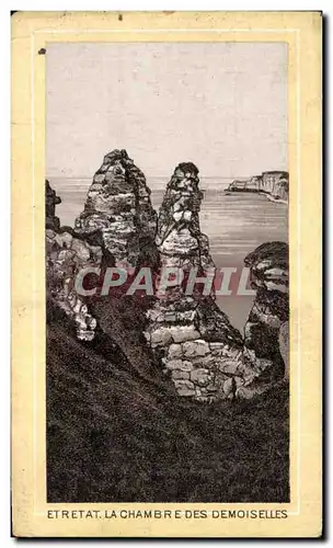 Chromo Etretat Au pays Habillements