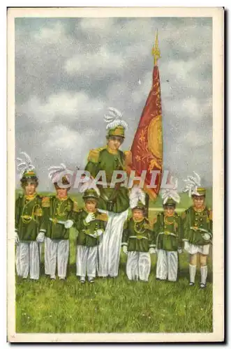 Image Folklore Belge Le bon Chocolat Belge Gerpinnes Les cadets de la Marche de Sainte Rolende