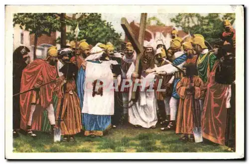 Image Folklore Belge Le bon Chocolat Belge Courtrait La procession des Saints Cheveux SAinte Veroniq